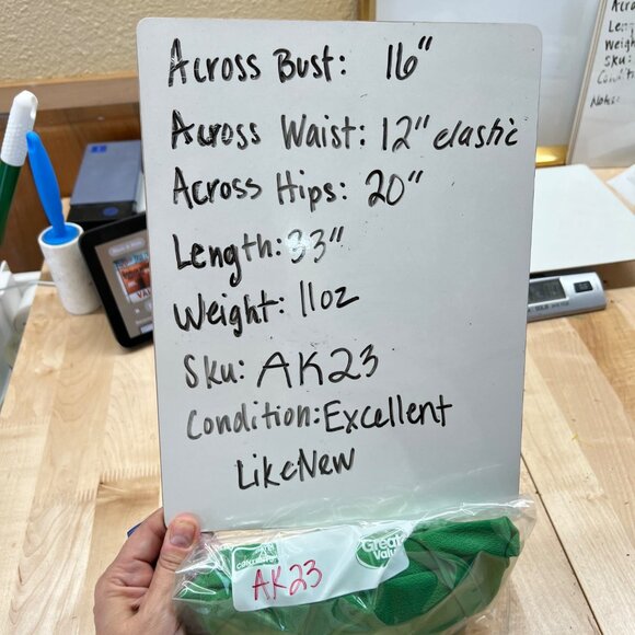 Monteau Green Ruffled Wrap Midi Dress Flutter Sleeve Size Small - Picture 12 of 12